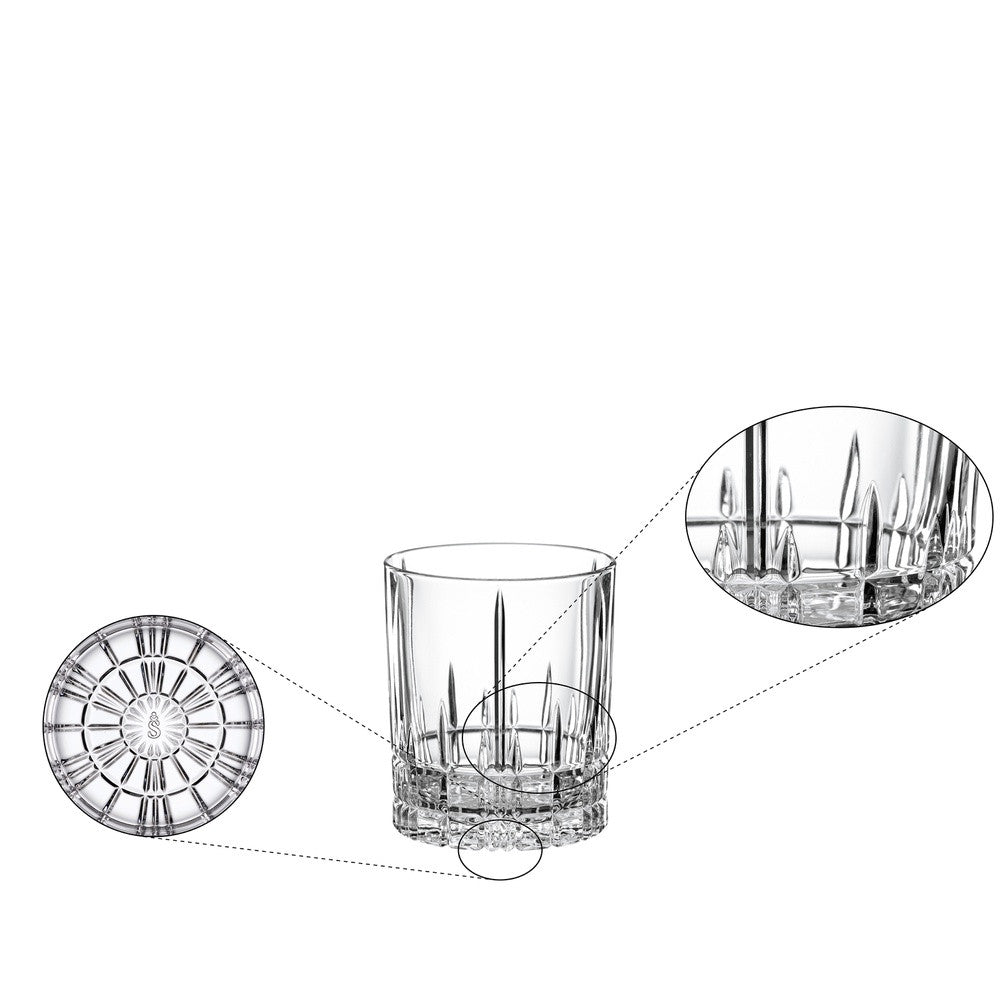 37 cl - Spiegelau Perfect Serve Collection Bicchiere Cocktail DOF In Vetro Cristallino - Set 4 Pz