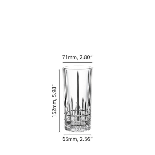 35 cl - Spiegelau Perfect Serve Collection Bicchiere Cocktail Long Drink In Vetro Cristallino - Set 4 Pz