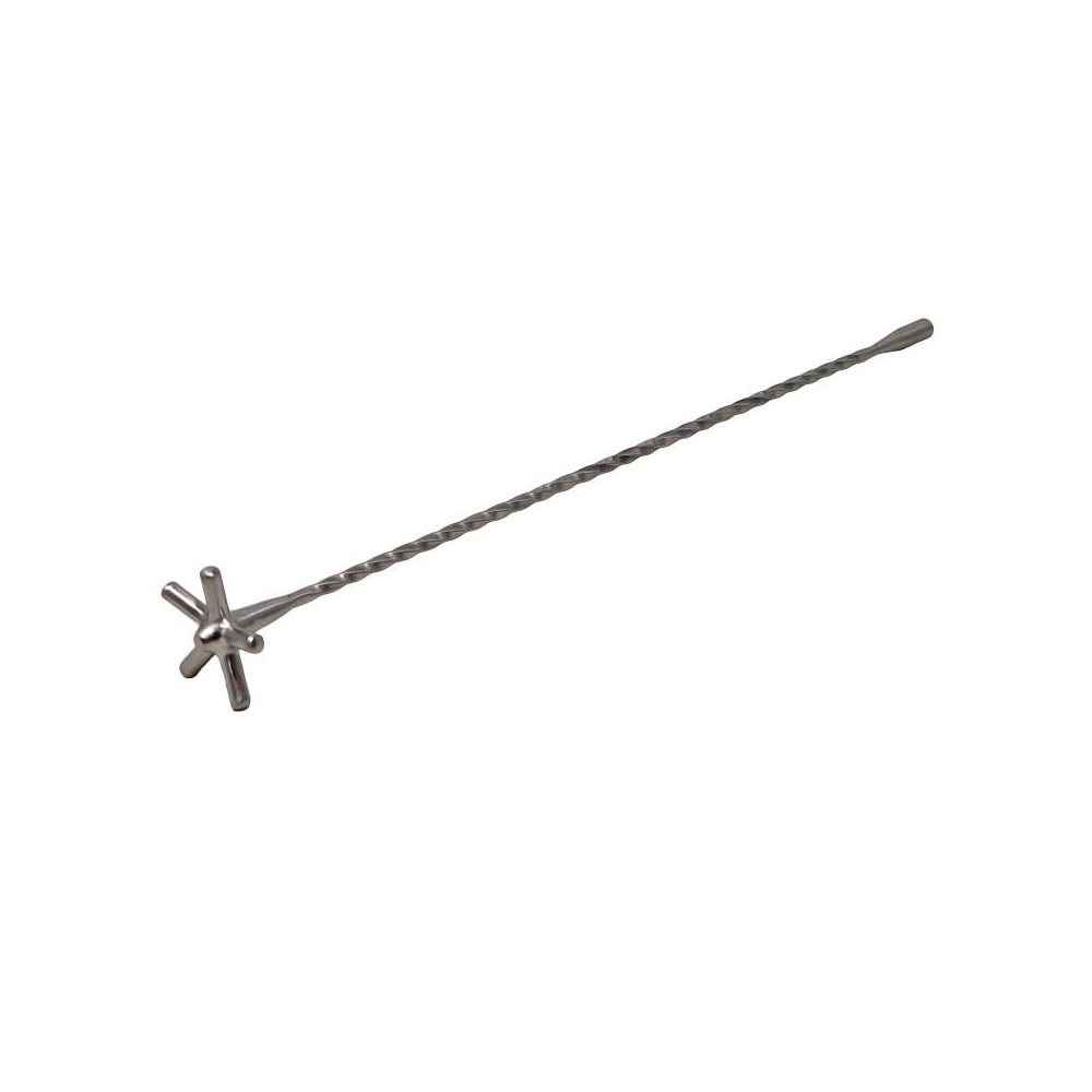 34 cm - Ilsa Mixage Barspoon Cucchiaio Miscelatore 5 Punte In Acciaio Inox 18/10