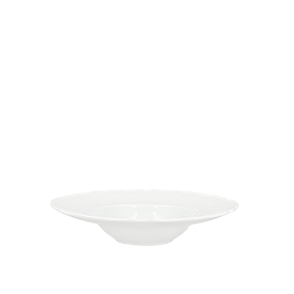 28 cm - H&H New Alba Piatto Fondo In Porcellana - Set 6 Pz
