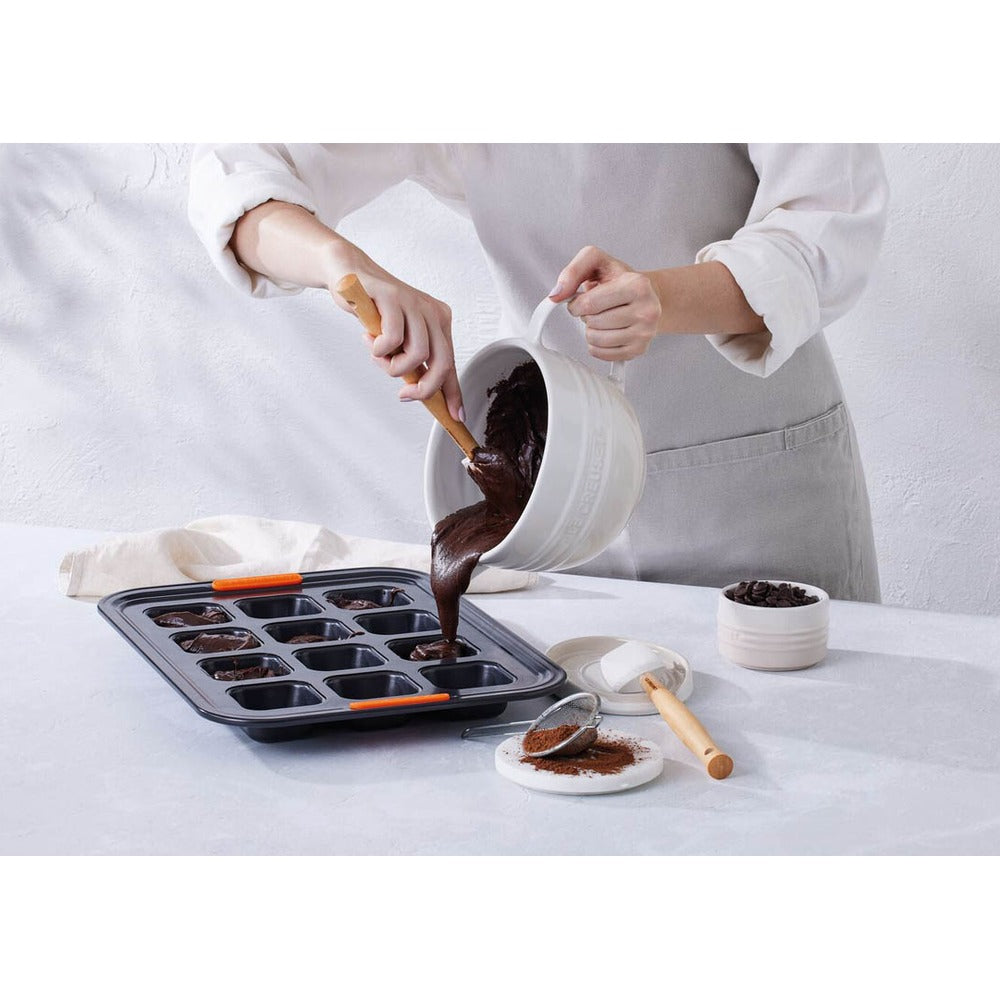 12 Forme - Le Creuset Forme Speciali Stampo Brownie Antiaderente In Acciaio al Carbonio