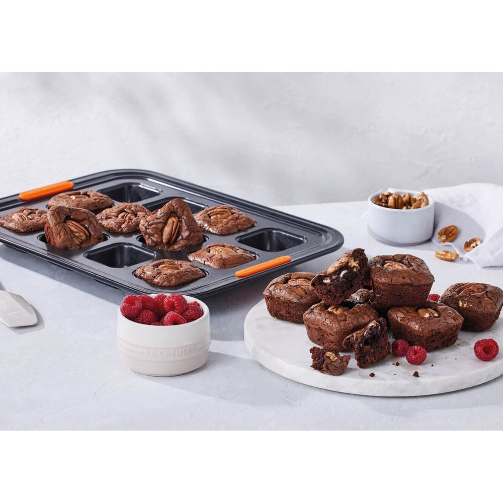12 Forme - Le Creuset Forme Speciali Stampo Brownie Antiaderente In Acciaio al Carbonio