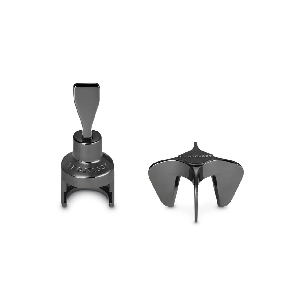 Le Creuset GS-102 Apribottiglia Stella e Tappo Corona In Metallo Set 2 Pz