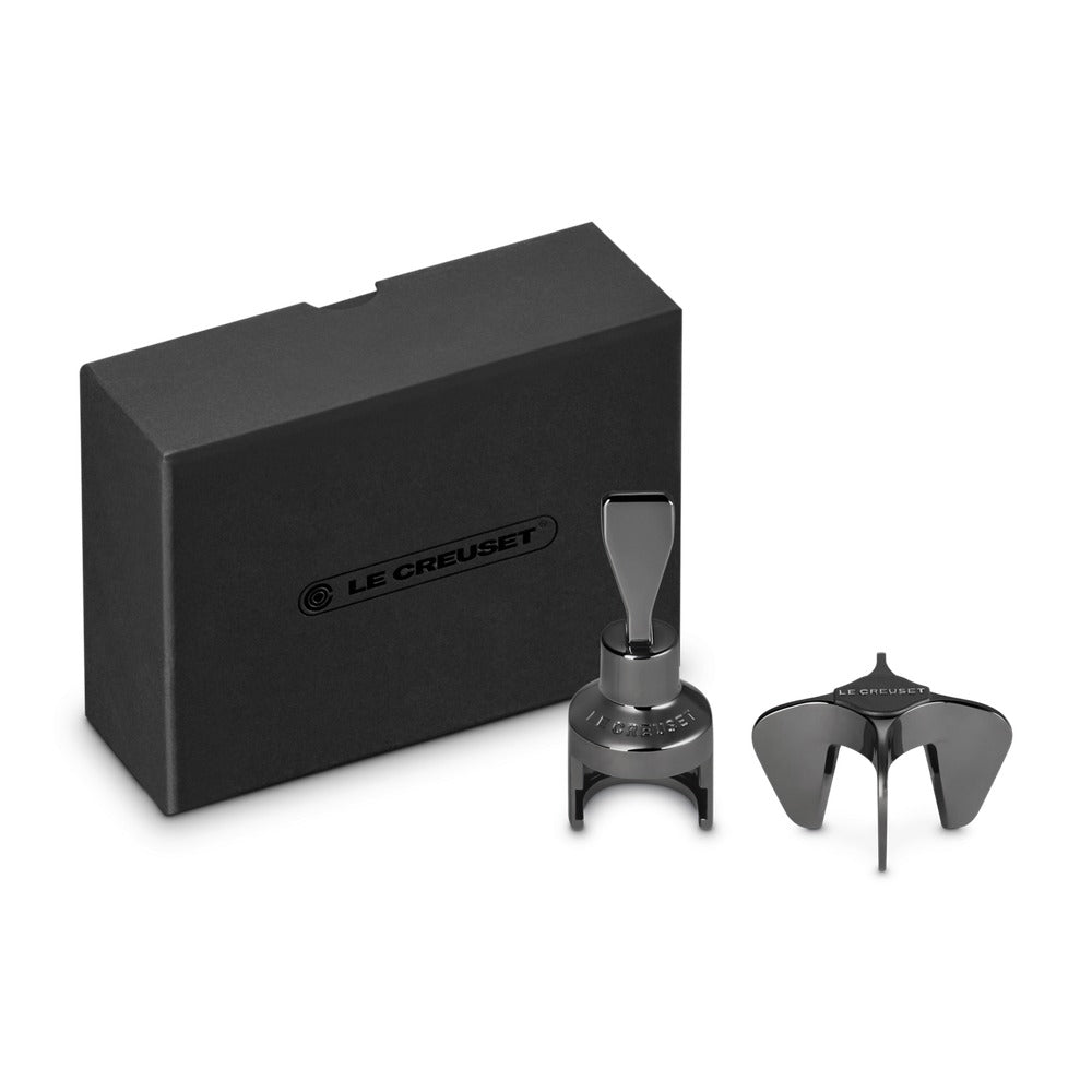 Le Creuset GS-102 Apribottiglia Stella e Tappo Corona In Metallo Set 2 Pz