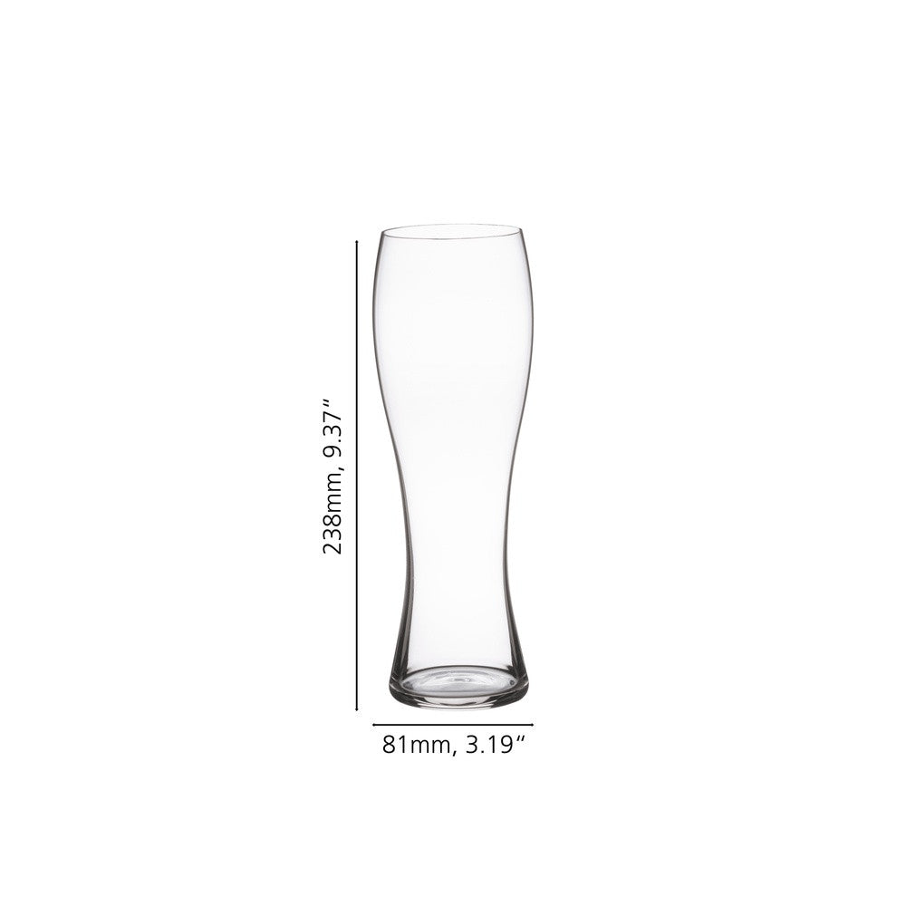 70 cl - Spiegelau Beer Classics Wheat Bicchiere Birra In Vetro Cristallino - Set 2 Pz