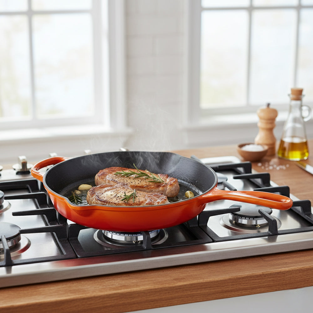 Le Creuset Evolution sartén baja doble pico en hierro fundido vitrificado 26 cm