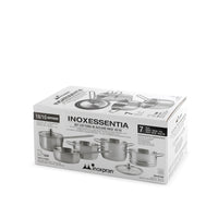 H&H Inoxicon Batteria Pentole Set 8 Pz