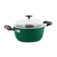 Sambonet 1965 Vintage Quarzo Nero Casseruola Alta Con Coperchio Antiaderente In Alluminio