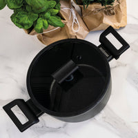 Sambonet Titan Pro Double Induction Coperchio In Vetro  Con Bordo In Silicone