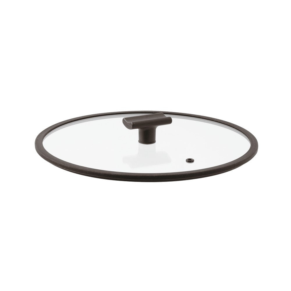 Sambonet Titan Pro Double Induction Coperchio In Vetro  Con Bordo In Silicone