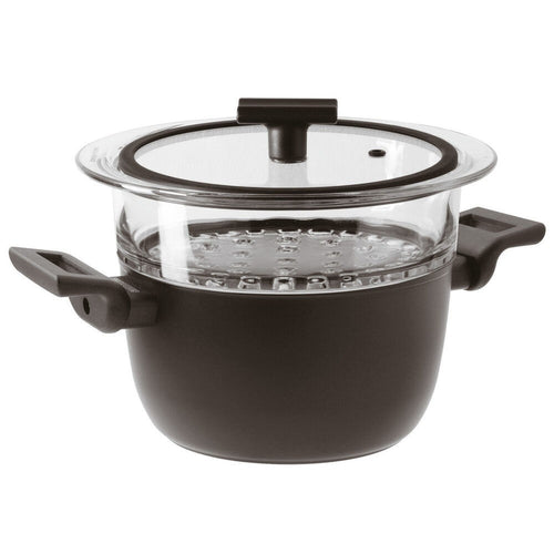 20 cm - Sambonet Titan Pro Double Induction Cuocivapore Antiaderente In Alluminio