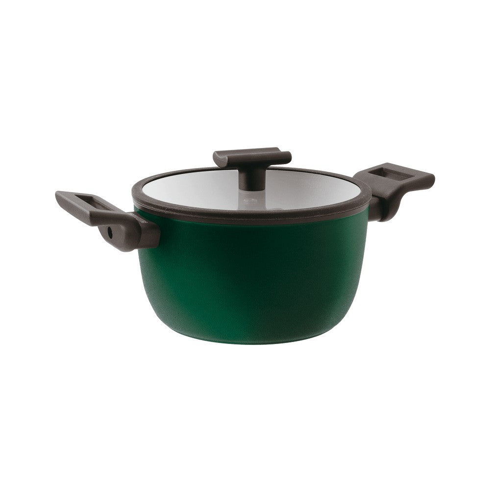 Sambonet Titan Pro Green Casseruola Alta Antiaderente In Alluminio