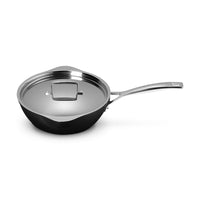 24 cm - Le Creuset Essential Padella Alta Dello Chef Antiaderente Con Doppio Becco In Alluminio