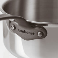12 cm - Sambonet Home Chef Casseruola Alta Scaldaburro In Acciaio Inox