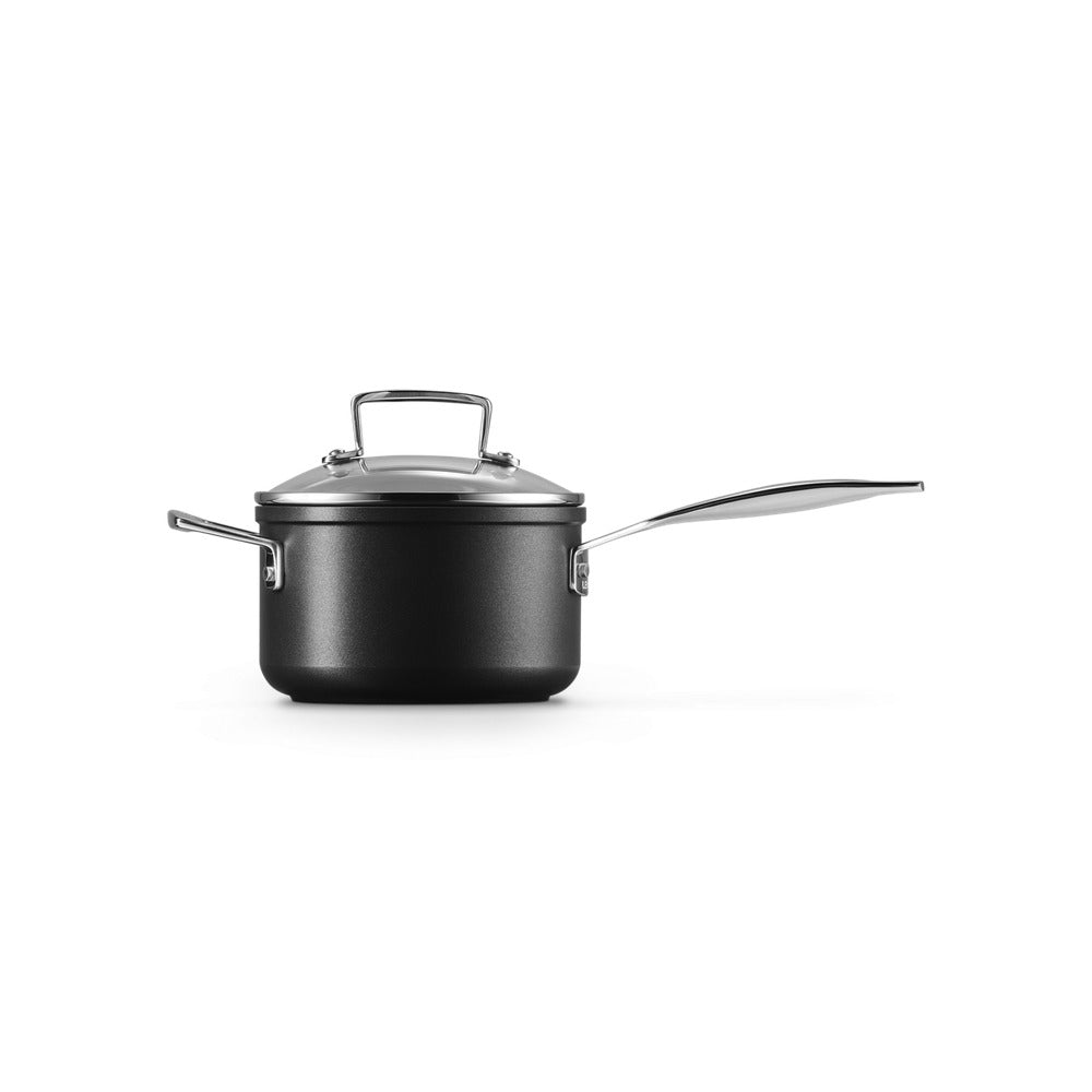 Les Forgées Non-Stick Aluminum Saucepan With Handle and Lid