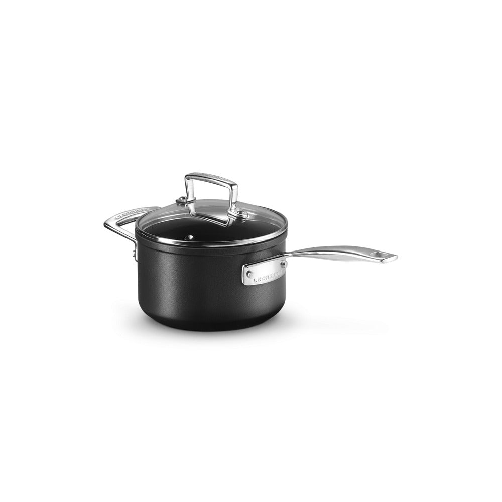 Les Forgées Non-Stick Aluminum Saucepan With Handle and Lid