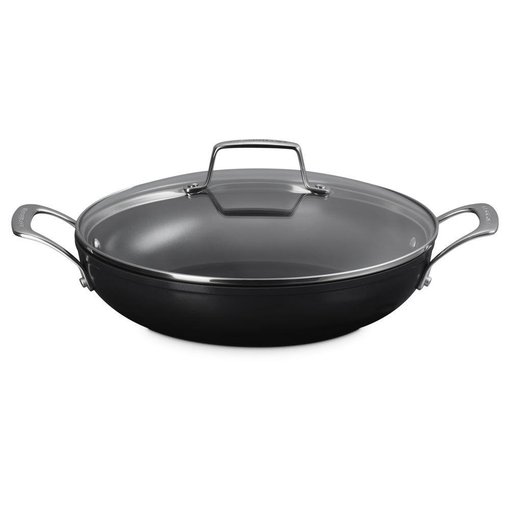 Le Creuset Essential Tegame Basso con Coperchio Antiaderente Con Rivestimento In Ceramica In Acciaio Inox
