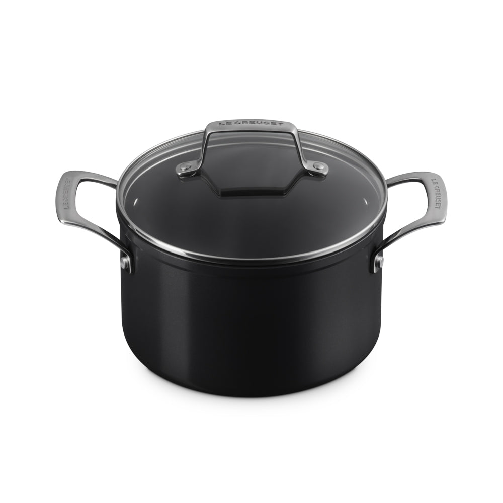 Le Creuset Essential Casseruola Alta con Coperchio Antiaderente Con Rivestimento In Ceramica In Acciaio Inox