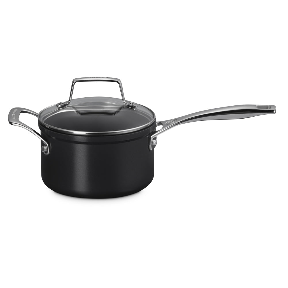 Le Creuset Essential Casseruola Manico Lungo con Coperchio Antiaderenti Con Rivestimento In Ceramica In Acciaio Inox
