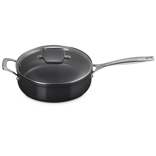 26 cm - Le Creuset Essential Padella Sautè con Coperchio Antiaderente Con Rivestimento In Ceramica In Acciaio Inox