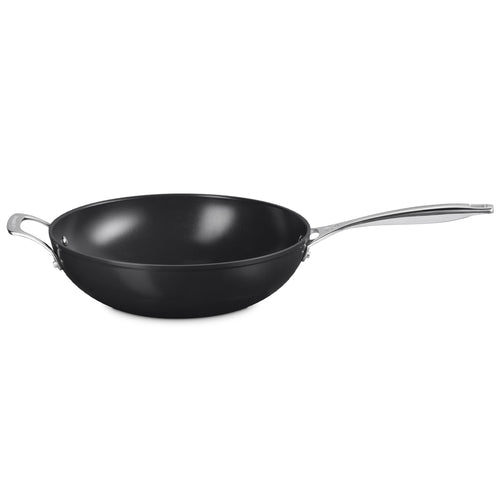 30 cm - Le Creuset Essential Wok Con Manico Lungo Con Rivestimento In Ceramica In Acciaio Inox