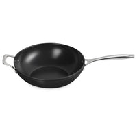 30 cm - Le Creuset Essential Wok Con Manico Lungo Con Rivestimento In Ceramica In Acciaio Inox