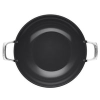 32 cm - Le Creuset Essential Wok Doppia Maniglia Con Rivestimento In Ceramica In Acciaio Inox