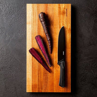 20 cm - Sambonet Black Edge Coltello Cucina In Acciaio Inox Manico In Nylon