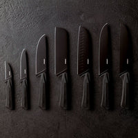 20 cm - Sambonet Black Edge Coltello Cucina In Acciaio Inox Manico In Nylon