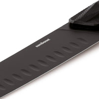 18 cm - Sambonet Black Edge Coltello Cucina Orientale In Acciaio Inox Manico In Nylon