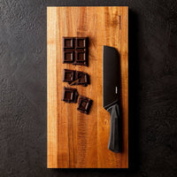 18 cm - Sambonet Black Edge Coltello Affetta Formaggio In Acciaio Inox Manico In Nylon
