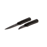 7.5 cm - Sambonet Black Edge Coltello Spelucchino In Acciaio Inox Manico In Nylon