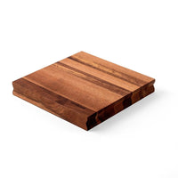 23x23 cm - Sambonet Black Edge Tagliere Cucina Magnetico Quadrato In Legno Di Acacia