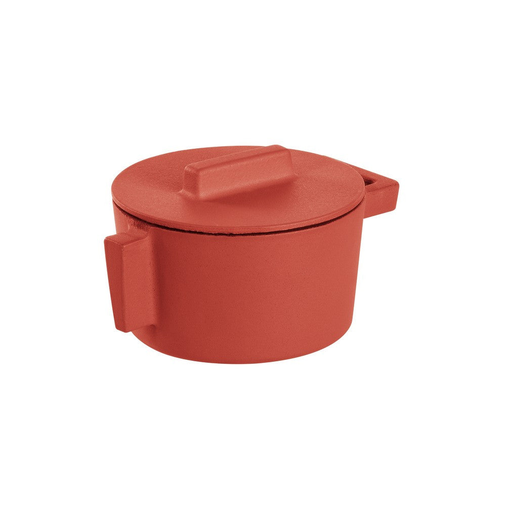 10 cm - Sambonet Terra.Cotto Cast Iron Casseruola Alta Con Manico In Ghisa Smaltata