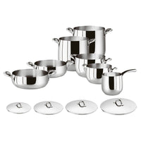 Sambonet Kikka Batteria Pentole In Acciaio Inox - Set 11 Pz