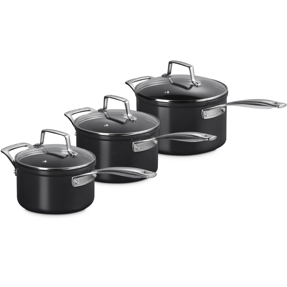 Le Creuset Essential Casseruola Con Manico Lungo Antiaderenti Con Rivestimento In Ceramica Set 3 Pz