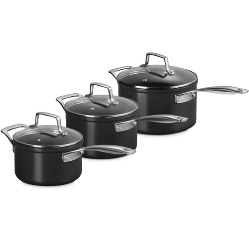 Le Creuset Essential Casseruola Con Manico Lungo Antiaderenti Con Rivestimento In Ceramica Set 3 Pz