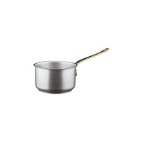 Sambonet 1965 Vintage Casseruola Alta In Acciaio Inox Con Manico In Ottone