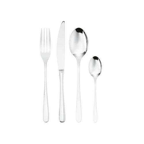 Besteckset aus Edelstahl 24-teilig + Wassergläser 6-teilig