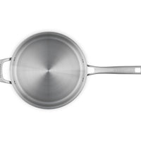 Le Creuset Essential Acciaio Inox Padella Alta Sautè Con Coperchio e Manico Lungo In Acciaio Inox