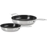 Le Creuset Inox Essential Set Padelle Basse In Acciaio Inox Set 2 Pz