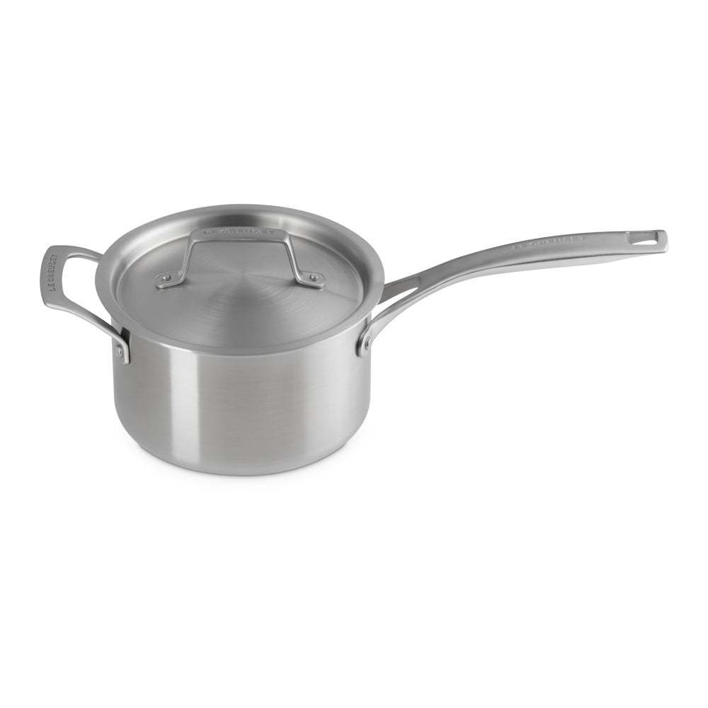 Le Creuset Inox Essential Set Pentole e Padelle In Acciaio Inox Set 3 Pz