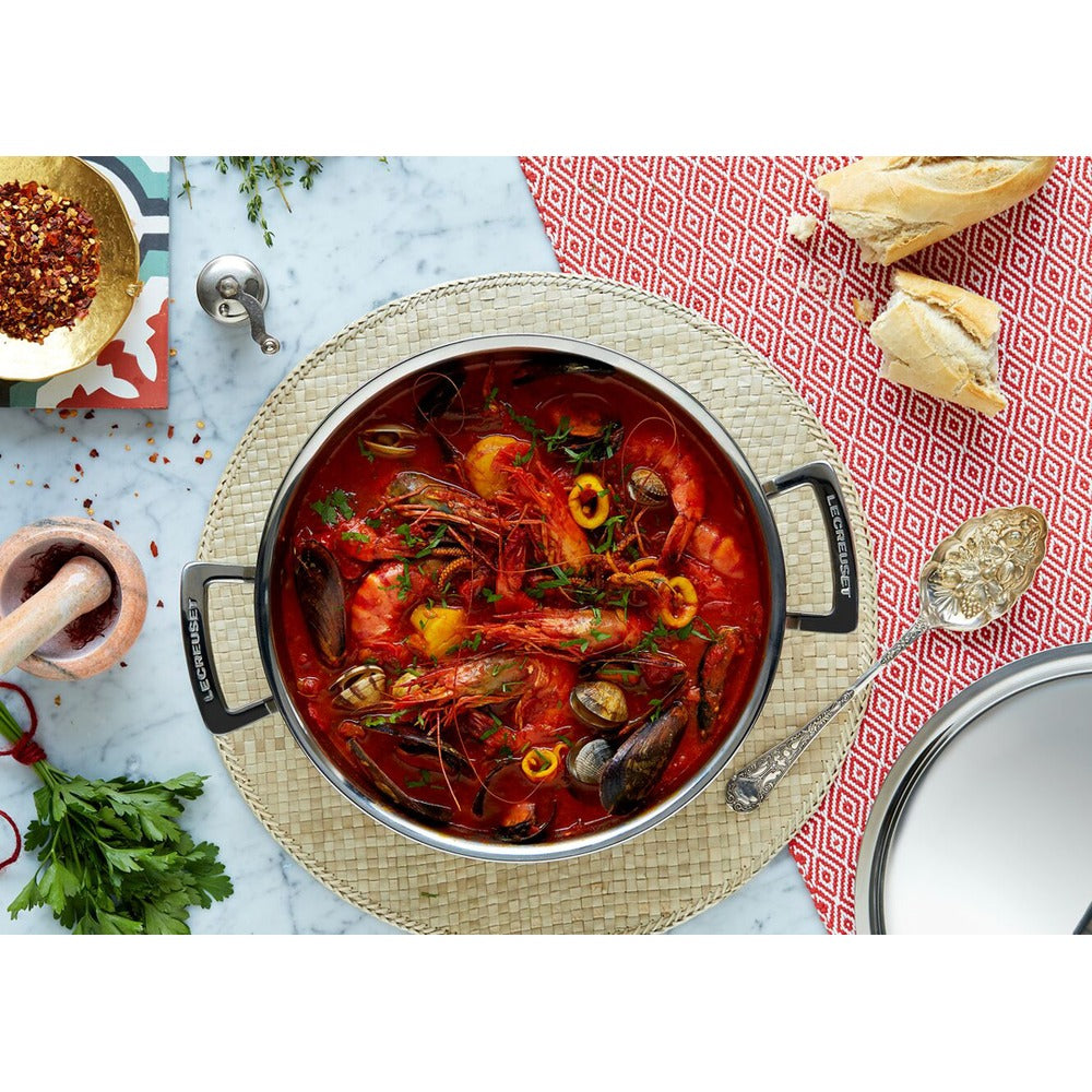 Le Creuset Acciaio Inox Casseruola Alta Con Coperchio In Acciaio Inox