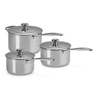 Le Creuset Evolution Set Casseruole In Acciaio Inox Set 3 Pz