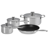 Le Creuset Evolution Set Pentole e Padelle In Acciaio Inox Set 4 Pz