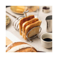 14.0x9.0 cm - Sambonet Bamboo Porta Toast In Acciaio Inox