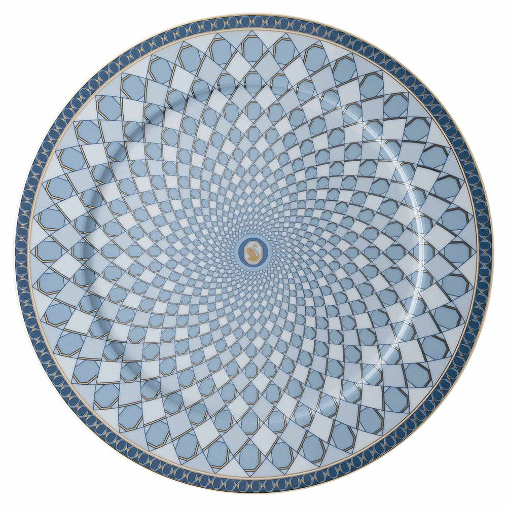 33.1 cm - Swarovski x Rosenthal Signum Piatto Presentazione In Porcellana