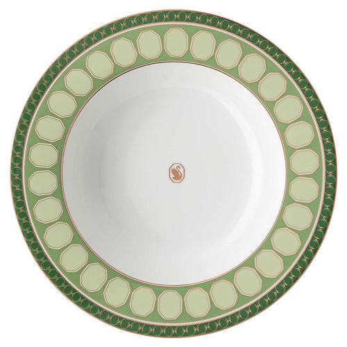 24.4 cm - Swarovski x Rosenthal Signum Piatto Fondo In Porcellana