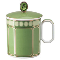 39 cl - Swarovski x Rosenthal Signum Mug Con Coperchio In Porcellana
