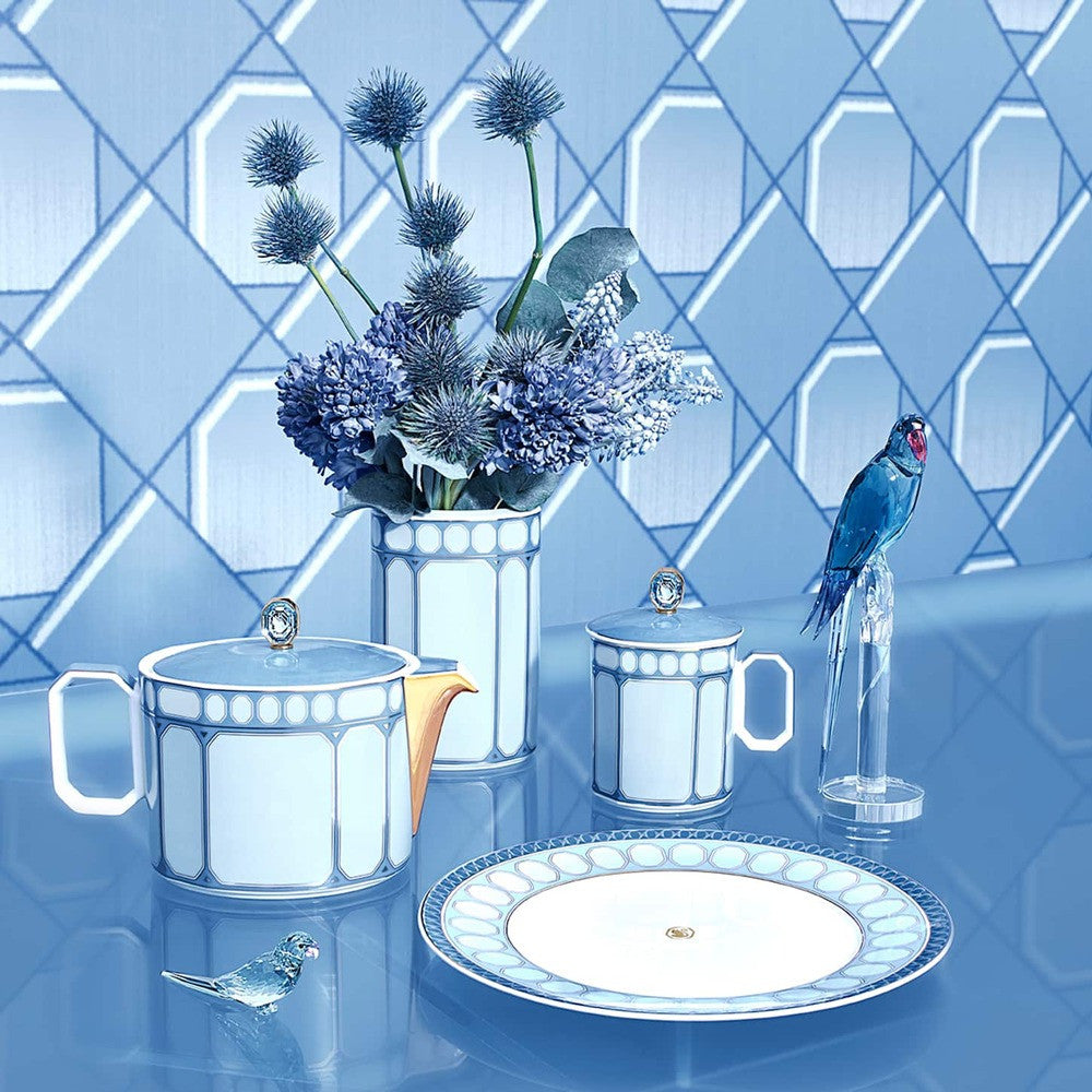 39 cl - Swarovski x Rosenthal Signum Mug Con Coperchio In Porcellana